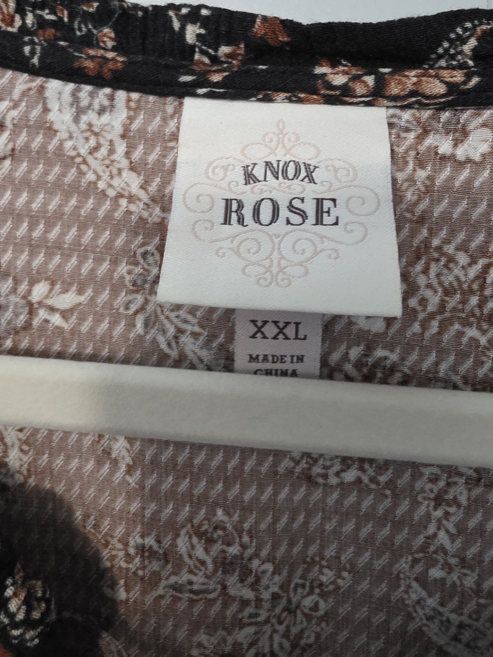 Knox Rose Black & Rust Paisley Maxi with Tassel Tie - Picture 2 of 6